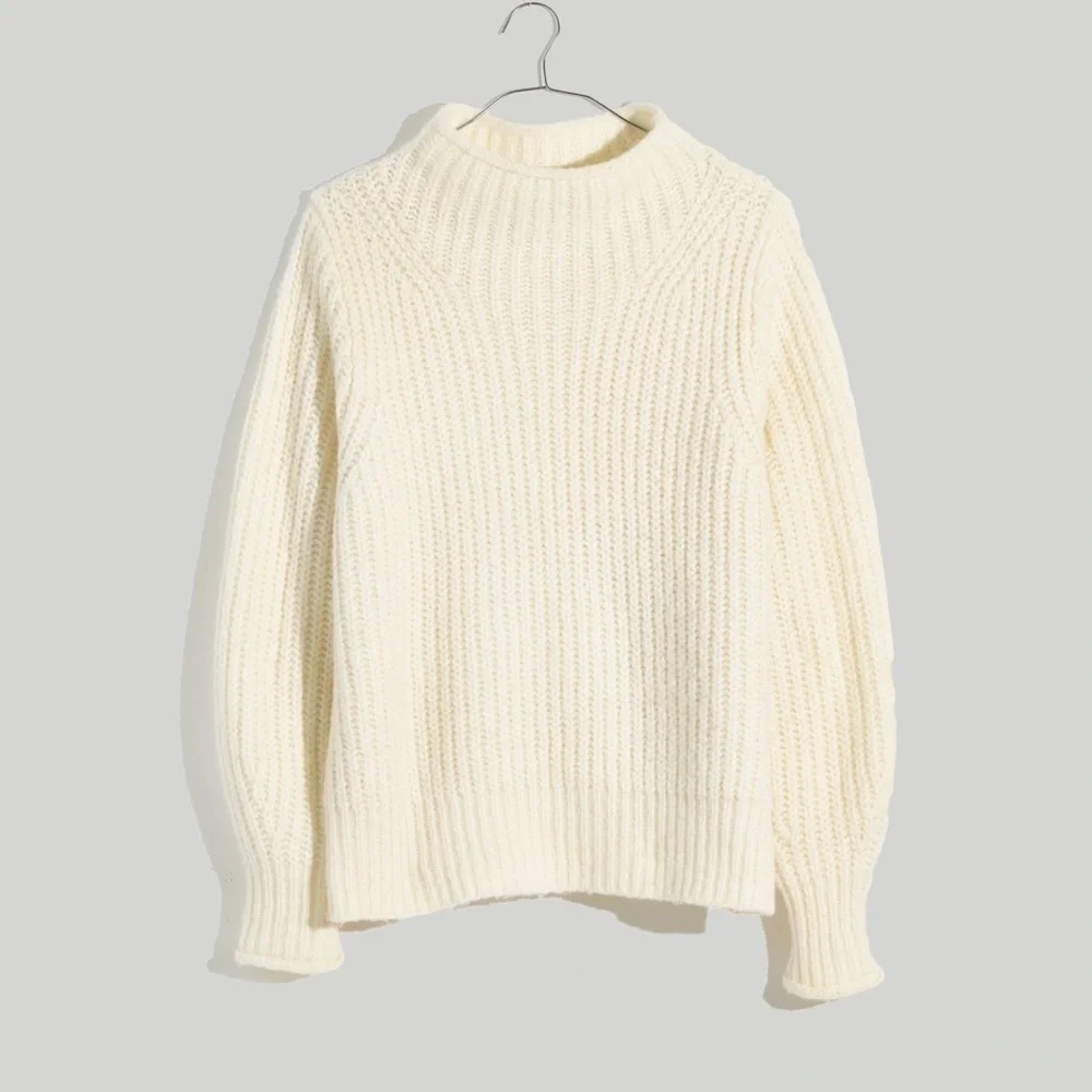 MADEWELL Loretto Mockneck Pullover Sweater